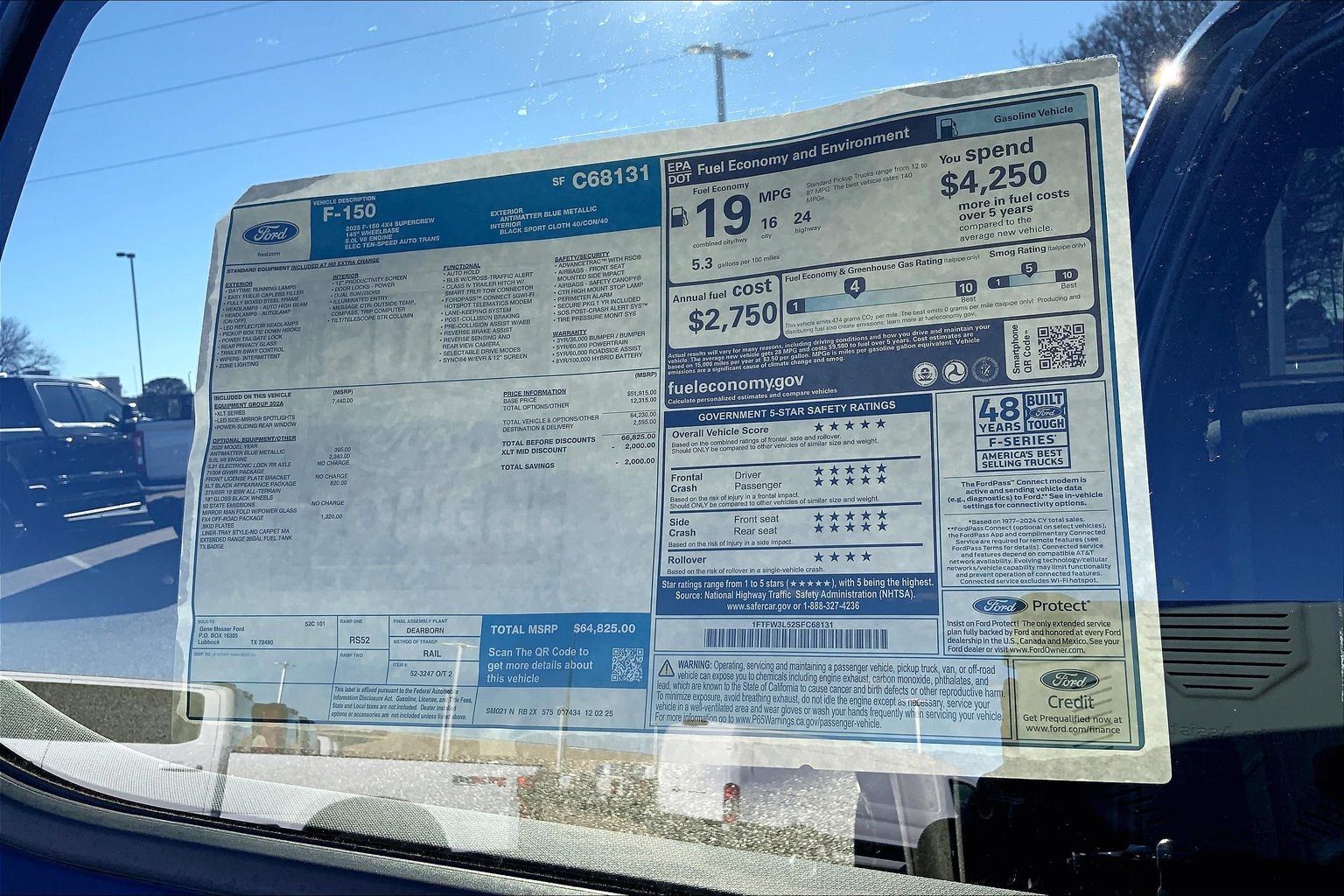 New 2025 Ford F-150 XLT SuperCrew® in Lubbock #SFC68131 | Gene